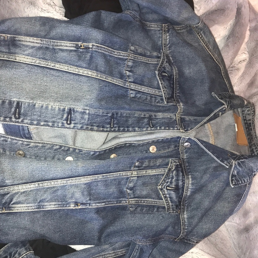 Oversized jean jacket